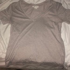 Forever 21 Tan/Greyish V-Neck